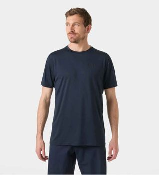 Helly Hansen para hombre. 34580 Camiseta Hp Ocean marino (XL), Casual, Manga corta, Poliéster Reciclado, Sostenible