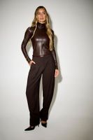 pantalones de mezcla de lana leonie