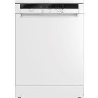 grundig gnf11510w full-size dishwasher - white white