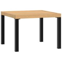 mesa de jardinrmesa auxiliarrmesita de centro acero recubrimiento en polvo negro 55x55x395 cm