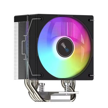 COOLLEO B40S DIG ARGB 4 Tubos de Calor Enfriador de CPU Pantalla Digital Profesional Radiador TDP 200W Enfriador de Aire