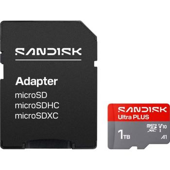 Tarjeta microSDXC SanDisk Ultra Plus 1TB UHS-I Clase 10 A1 V10