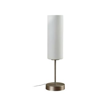 Lámpara de mesa de vidrio blanco