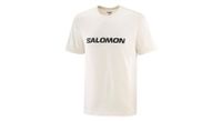 camiseta de manga corta salomon big logo tee beige para hombre