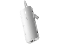 hub - linq proconnect 8in1 lector de tarjetas carga rapida 140w blanco