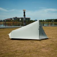 carpa ultraligera para 1 persona 15d de nailon con revestimiento de silicona sin varillas impermeable para senderismo camping y actividades al aire libre