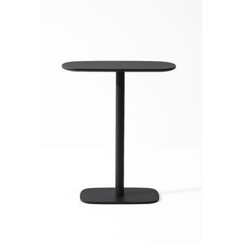 Mesa Alta Sunset Black 60 Cm De Madera 74.50*80*80 Cm - Negro