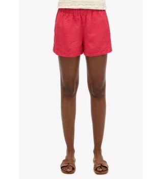 Superdry para mujer. W7110450A Short Lino rojo (M), Casual