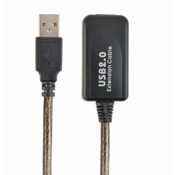 Cable USB de extensión Gembird CC-USB2-AMAF-5M 5 m USB 2.0 negro