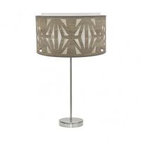 sobremesa alto katerina 1xe27 niquelmadera gris 61x30x30 cm