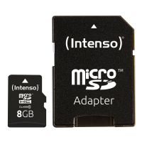 tarjeta de memoria intenso 8gb microsdhc clase 10 resistente negra