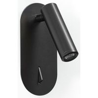exo lighting - aplique de pared de pared semiempotrado dirk ip20 led smd 14w 220lm negro