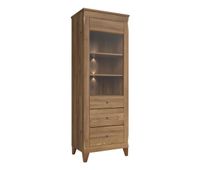 vitrina 1 puerta raya madera
