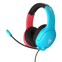 auriculares turtle beach airlite fit con cable microfono plegable y cancelacion de ruido negro azul rojo