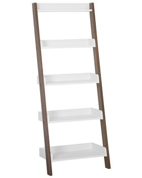 Estantería de 5 niveles  164 cm marrón blanco