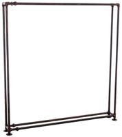 soporte para troncos de madera en metal bronce