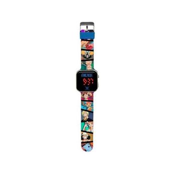 ONE PIECE LUFFY RELOJ LED DIGITAL MULTICOLORES