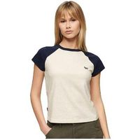 superdry camiseta t-shirt essential logo raglan para mujer