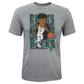 Camiseta Giannis Antetokounmpo Hype Breaker - Milwaukee Bucks Junior Outerstuff