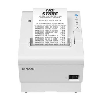 Epson TM-T88VII (111) Impresora de tickets blanca con USB y Ethernet