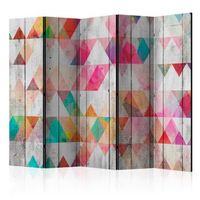biombo - rainbow triangles ii 225x172 cm