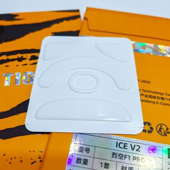 Nuevo Esports Tiger Mouse pies patines pegatina para ATK F1 PRO MAX Ultimate/ATK X1 PRO MAX Ultra Mouse blanco PTFE desliza versión ICE
