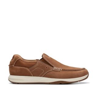 Clarks para hombre. 26176975 Náuticos de piel Sailview Step marrón (40), Plano, Ninguno, Casual