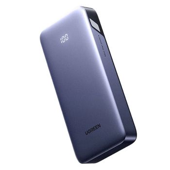 Ugreen PB532 30 W 20000mAh Banco de energía con pantalla digital LED Batería externa Fuente de alimentación con 2 entrad