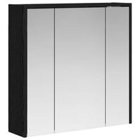 armario con espejo de bano  mueble de bano roble negro 635 x 16 x 625 cm