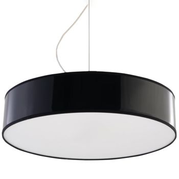 Lámpara de techo negro cloruro de polivinilo alt. 111 cm