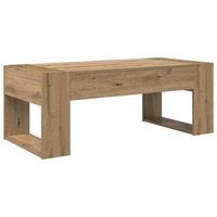 mesa de cafe roble artisan 110 x 50 x 41 cm vidaxl