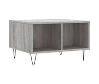 mesa de cafe - mesa de centro madera contrachapada gris sonoma 60x50x365 cm