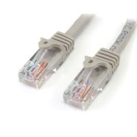 startech 45pat15mgr cable de red cat 5e utp patch snagless rj-45 sin enganches 15m gris
