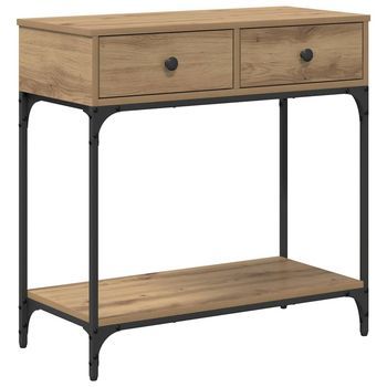 Mesa Consola Roble Artisan 75 X 34,5 X 75 Cm Vidaxl
