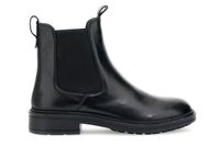 botines de piel con elastico black