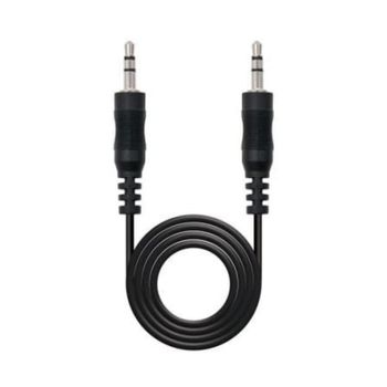 Cable audio Nanocable 10.24.0103 Jack 3.5 mm macho-macho 3m negro estéreo