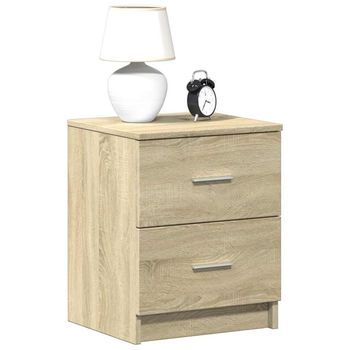 Mesitas De Noche (2 Uds) - Dormitorio - Madera De Ingeniería - Roble Sonoma (40x36x50cm)