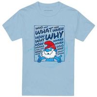 the smurfs camiseta who what why para mujer