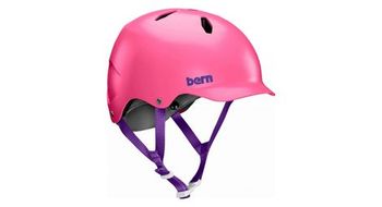 Casco infantil bern bandito saten   rosa