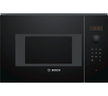 BOSCH BFL523MB0B Built-in Solo Microwave - Black, Black