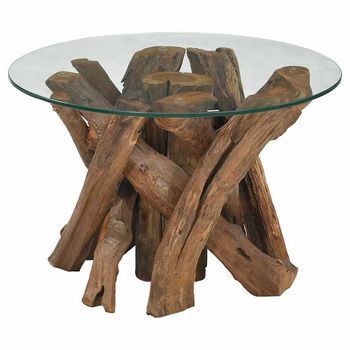 Mesa De Centro De Madera Maciza De Teca 60 Cm Vidaxl