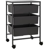 carrito auxiliar 408x335x605 cm negro