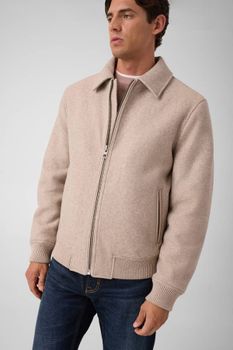 Chaqueta De Mezcla De Lana