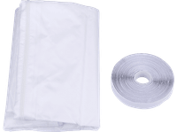 accesorio aire acondicionado - koenic kds 125 4 cremalleras cinta autoadherente 210x90 cm blanco