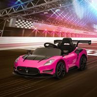 coche electrico para ninos de 3 anos maserati gt2 rosa aiyaplay