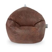 puff pelota polipiel marron happers