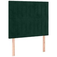 cabecero terciopelo verde oscuro 100x5x118128 cm vidaxl