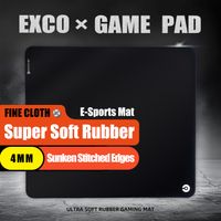 alfombrilla de raton exco esports gmaing tela de microfibra ultral grande base de goma suave antideslizante borde cosido plano para fps csgo valorant