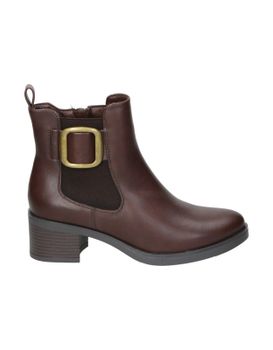 Botines Con Tacón Hispaflex 2571 En Marrón Para Mujer 36