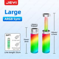 jeyi argb gpu soporte de base magnetica soporte ajustable de diseno antiflacidez de plastico duro para caja de computadora de escritorio sin herramientas